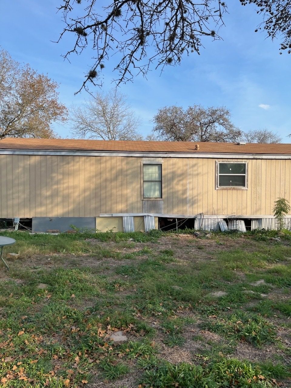 3 Bed / 2 Bath Single-Wide Handyman Special in Elmendorf TX — exterior